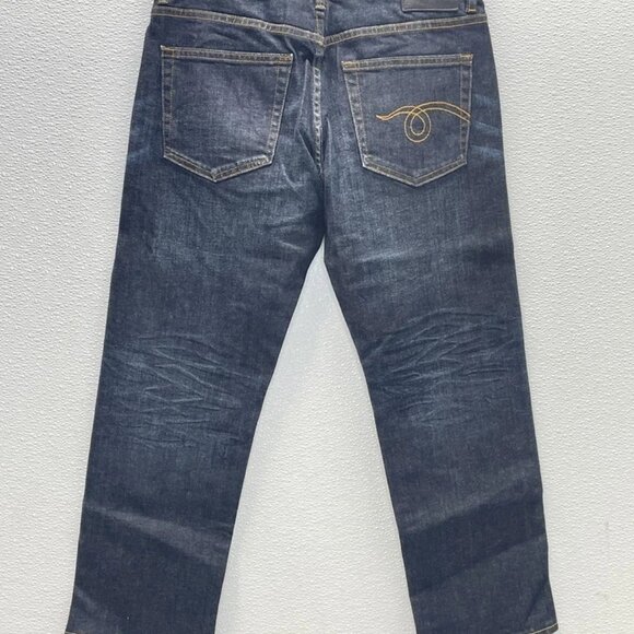 R13 Women's Boy Straight Cropped Jeans Avery Indigo Blue Size 24 – NWT - Picture 6 of 7